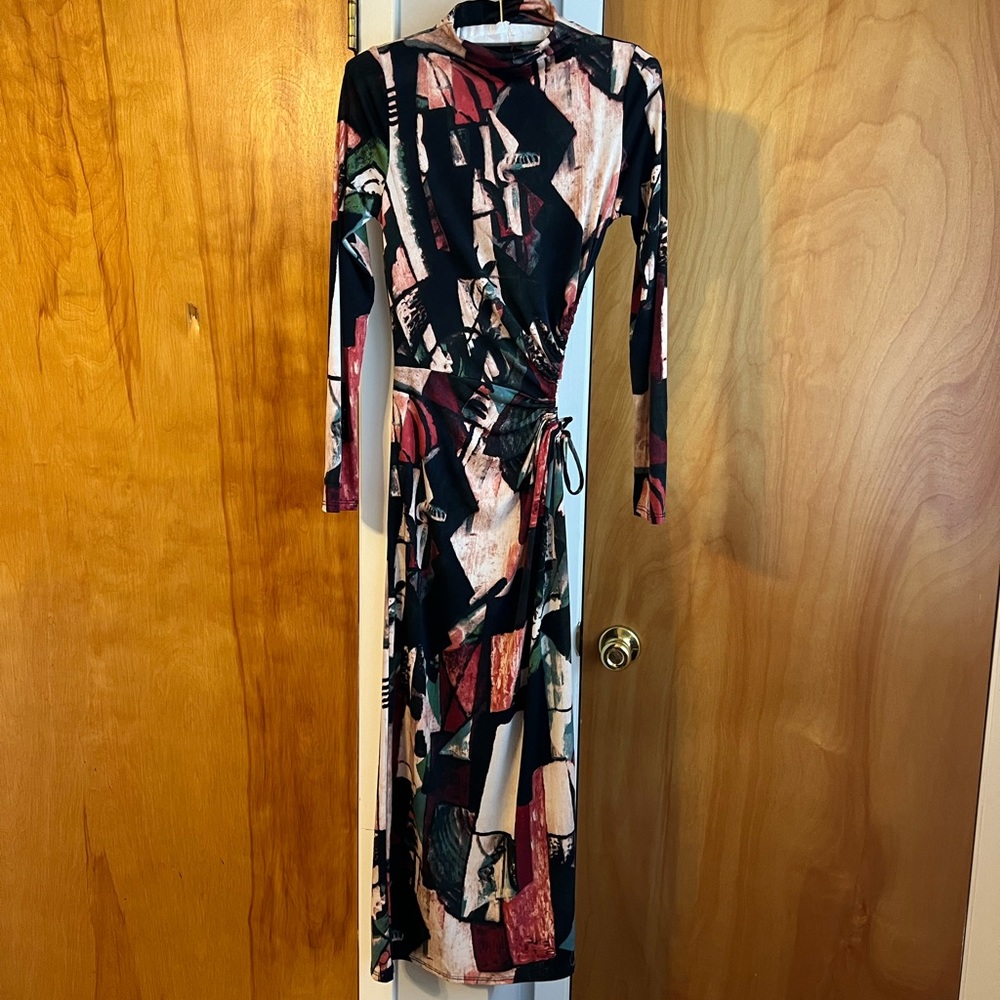 Vintage Cherie Los Angele Cut Out Slit Dress